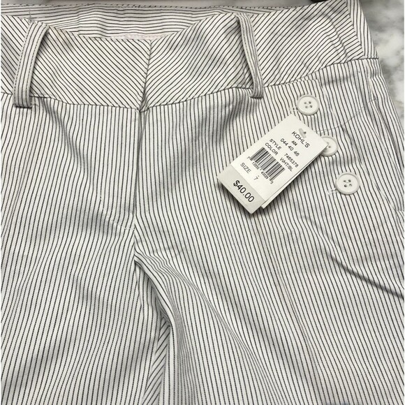 Joe Benbasset Striped Black & White Dress Pants Size 7 - Picture 3 of 6